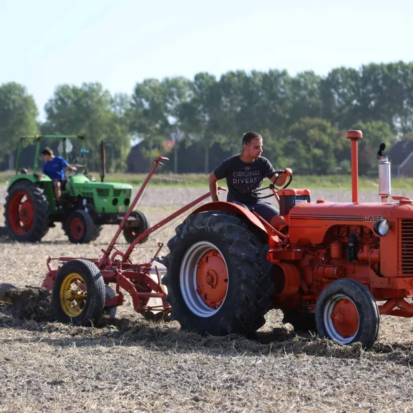 Landbouwmachines in actie